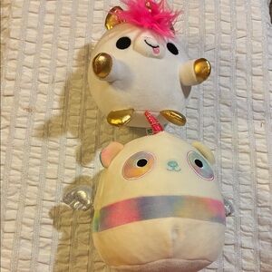 Squishmallows Cream and Blue Plush